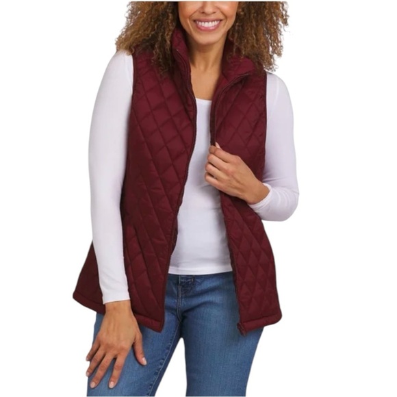 NEW Lands' End Ladies' 3-in-1 Systems Jacket Red Size XL - Picture 4 of 5